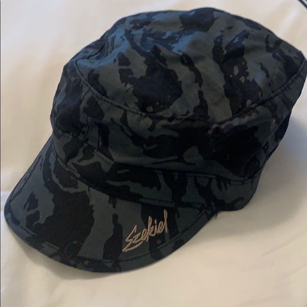 Ezekiel military black camo hat